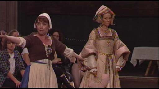 Cara Kelly as The Laundress and Sarah Sutcliffe as The Gentlewoman